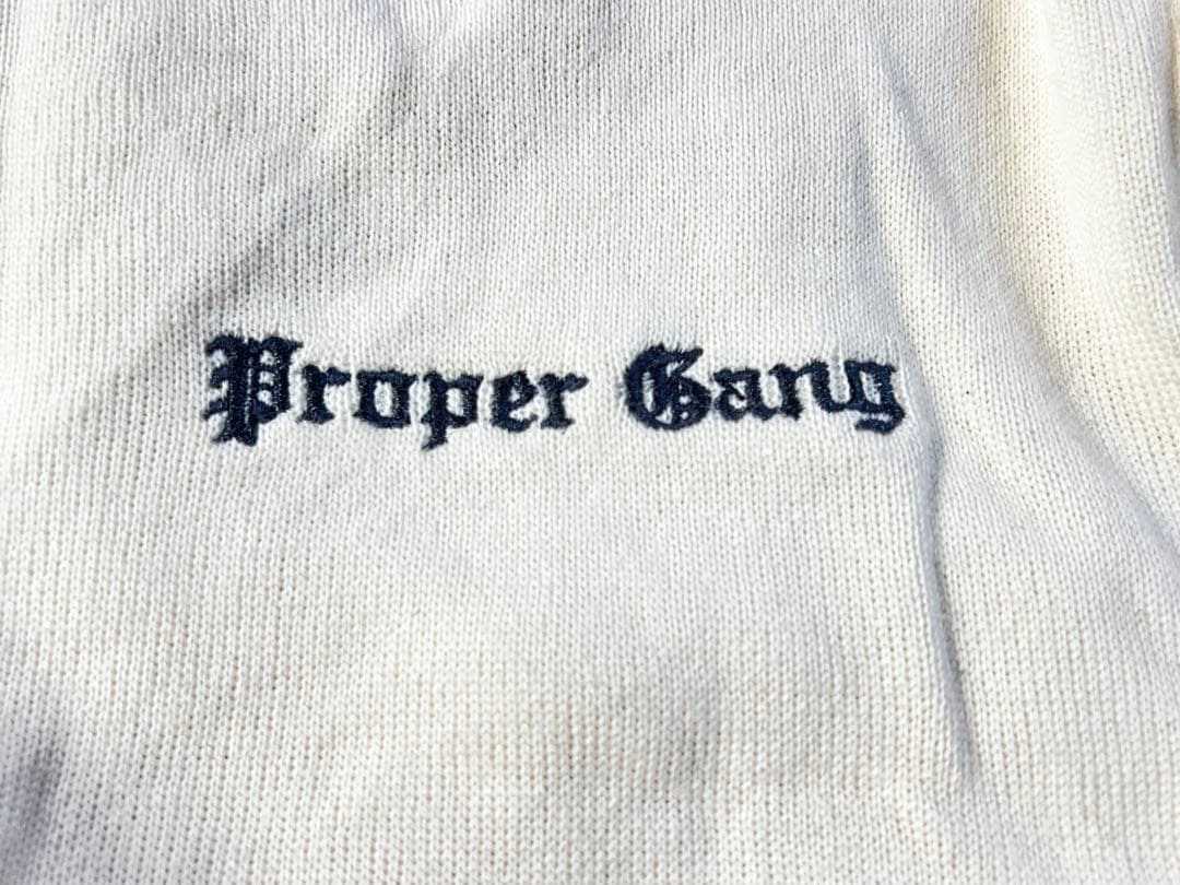【Proper Gang】ロゴニット　セーター　ホワイト — image 5