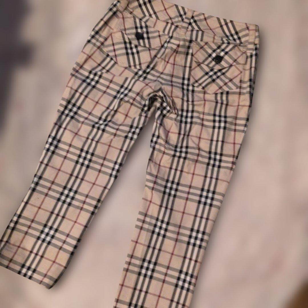 最終価格♡BURBERRY ベージュ ノバチェック カジュアルパンツ　34 — image 4