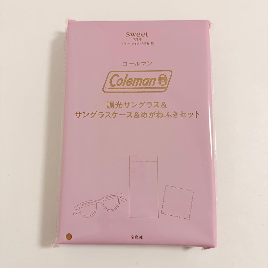【新品未開封】sweet７月号付録　Coleman 調光サングラス　ケース付き — image 5