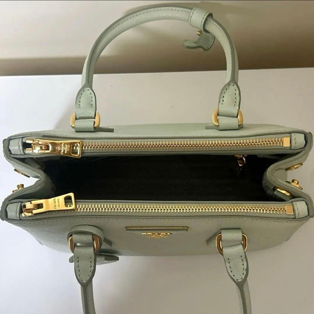 【7/4まで限定価格】Prada ガレリア　スモール　パステルグリーン — image 3