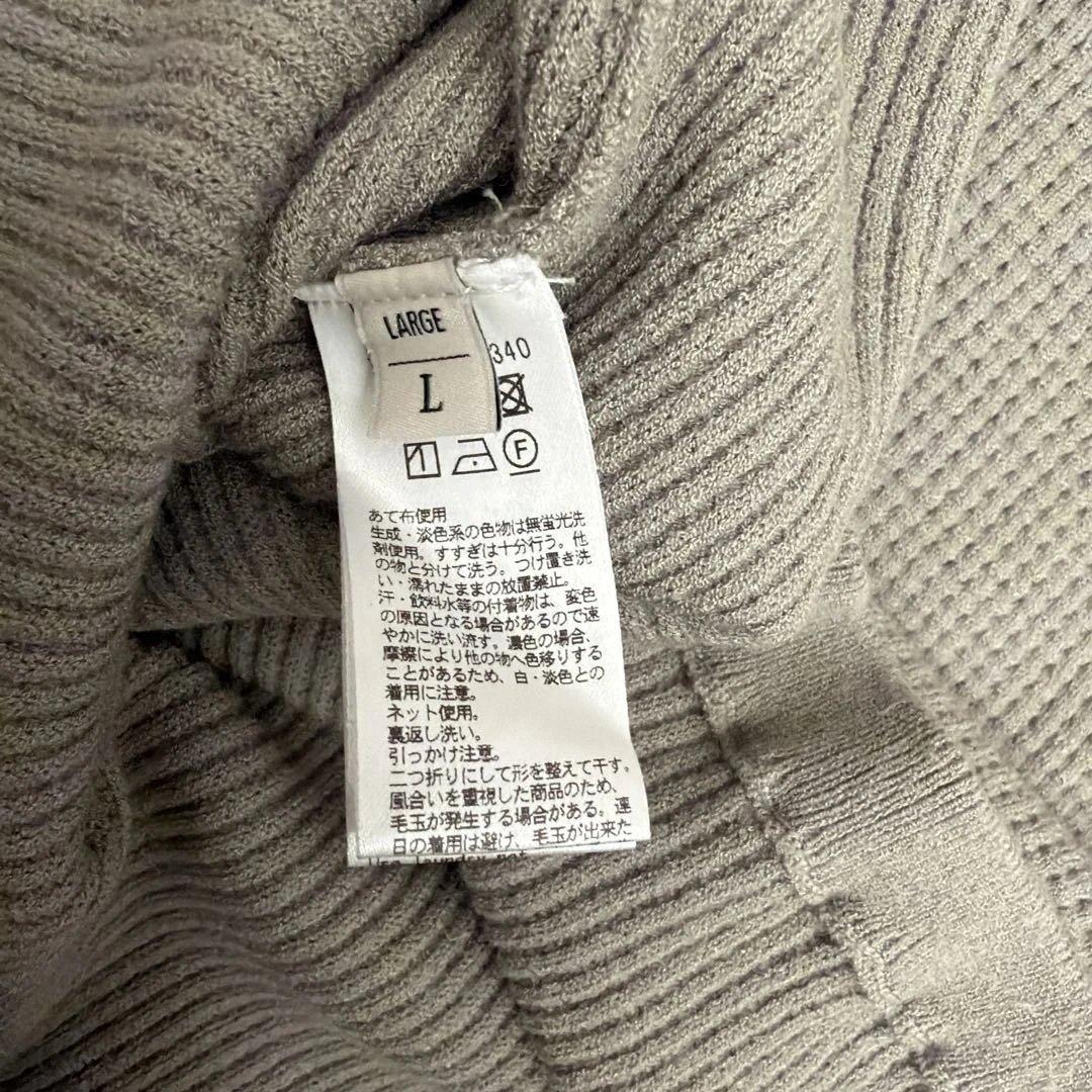 ワッフルニットTシャツ　半袖 グレー系 — image 3