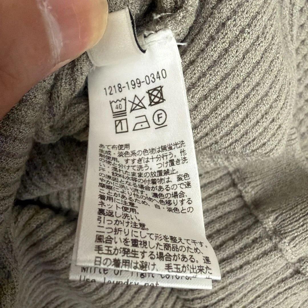 ワッフルニットTシャツ　半袖 グレー系 — image 4