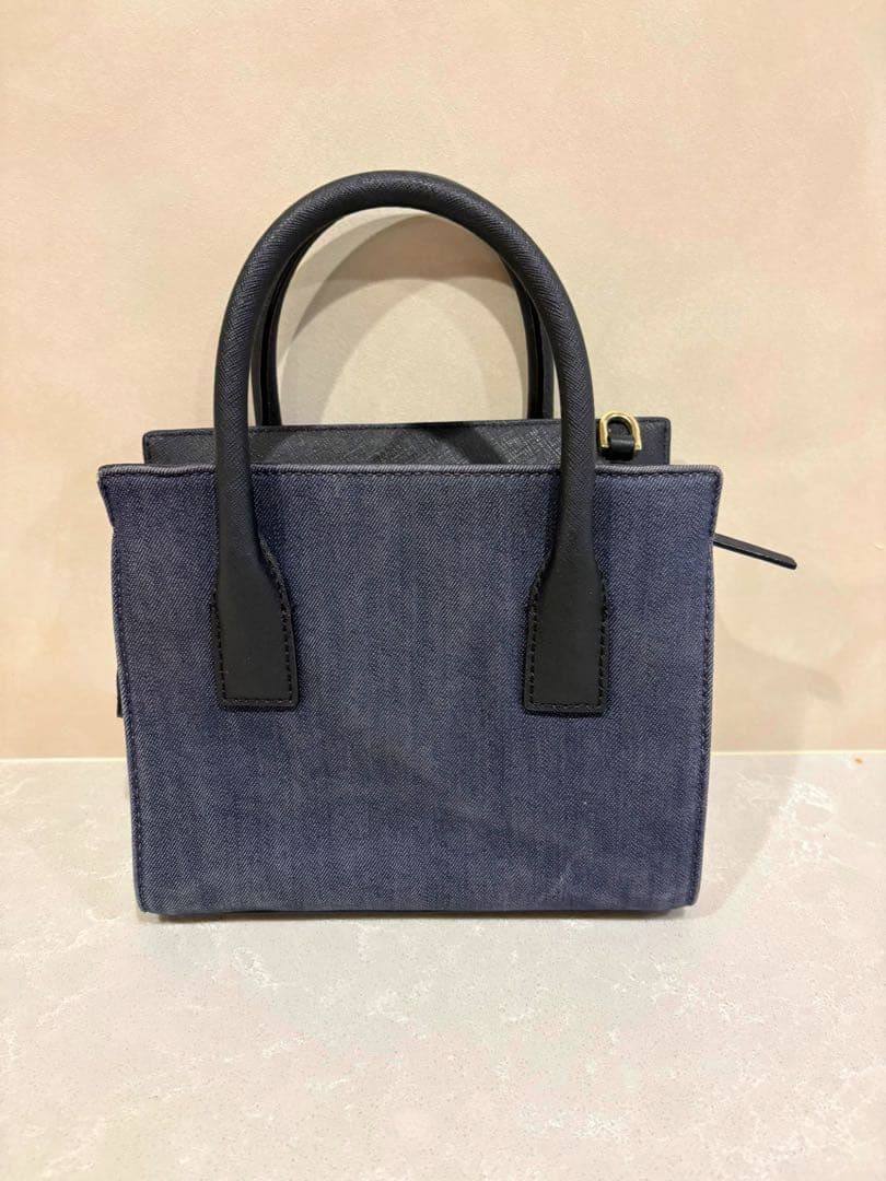kate spade ケイトスペード バイカラー デニム ハンドバッグ — image 4