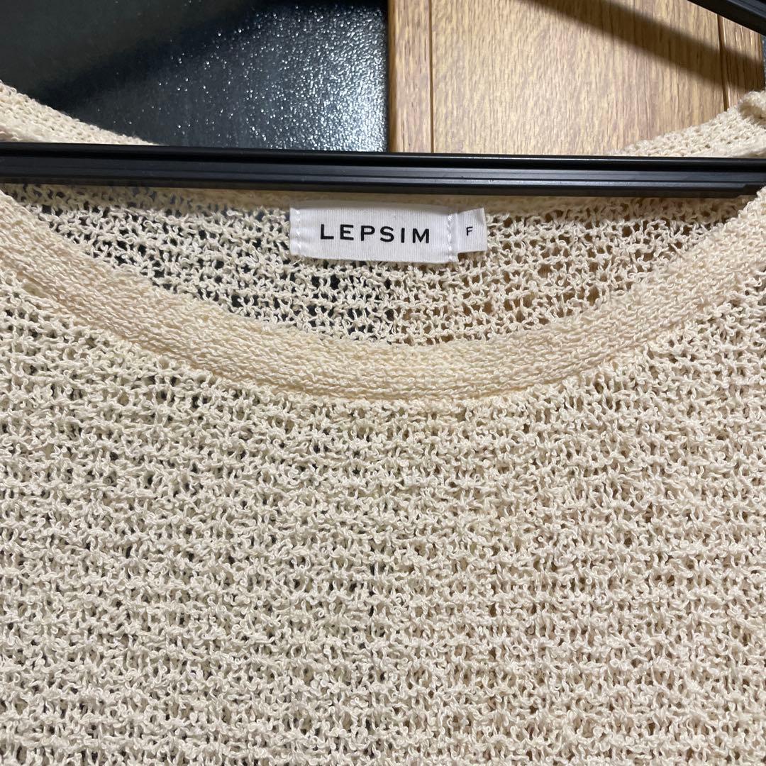 2025夏購入未使用LEPSIM 半袖 ニット プルオーバー アイボリー F — image 2