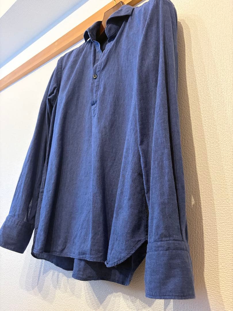 ORIAN リネンコットン プルオーバー シャツ — image 3
