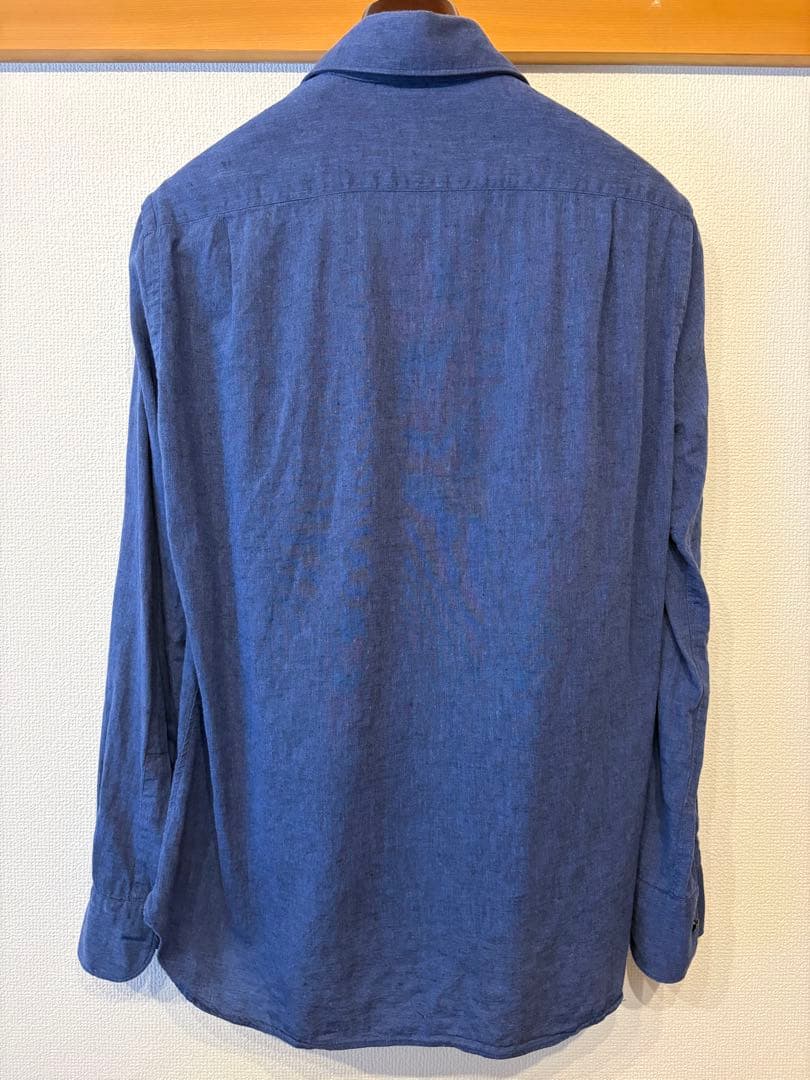 ORIAN リネンコットン プルオーバー シャツ — image 4