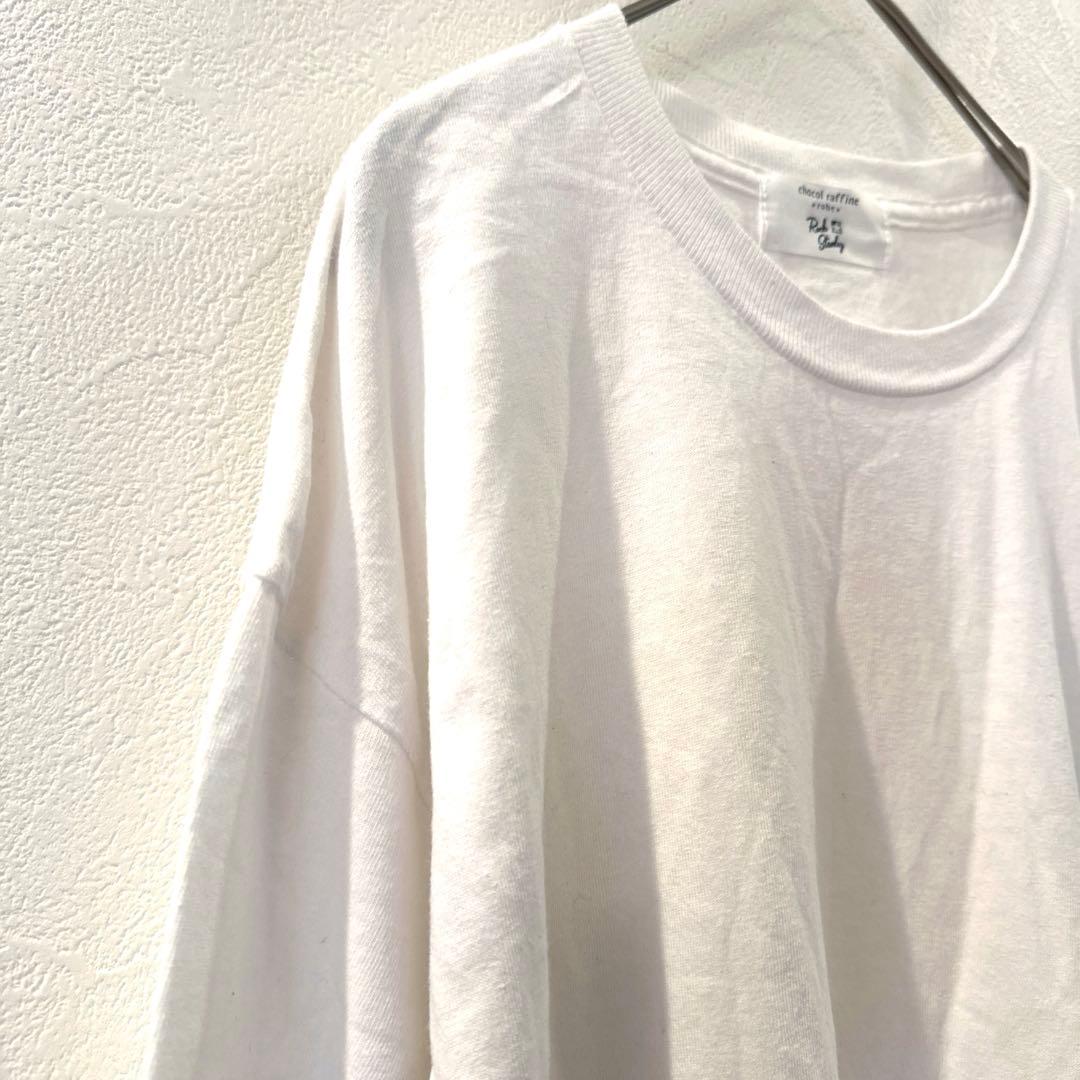 ショコラフィネローブ NYC 袖ロゴ ロングTシャツ 白 Lサイズ — image 3