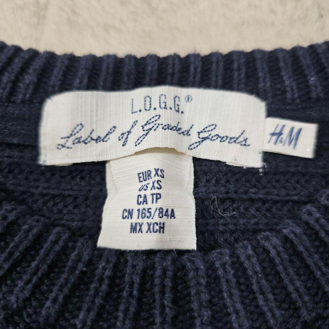 エイチアンドエム L.O.G.G. H&M ニットセーター XS ネイビー — image 2