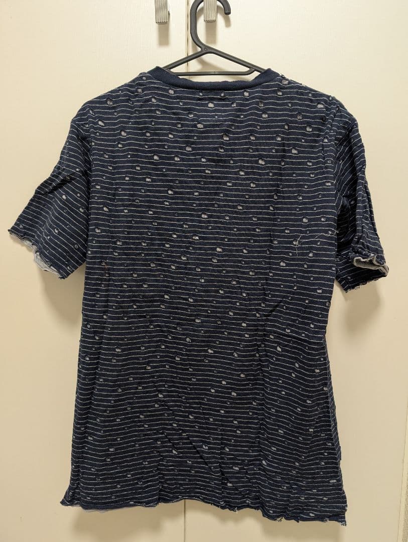 R. Newbold ネイビー ストライプ Tシャツ M — image 3