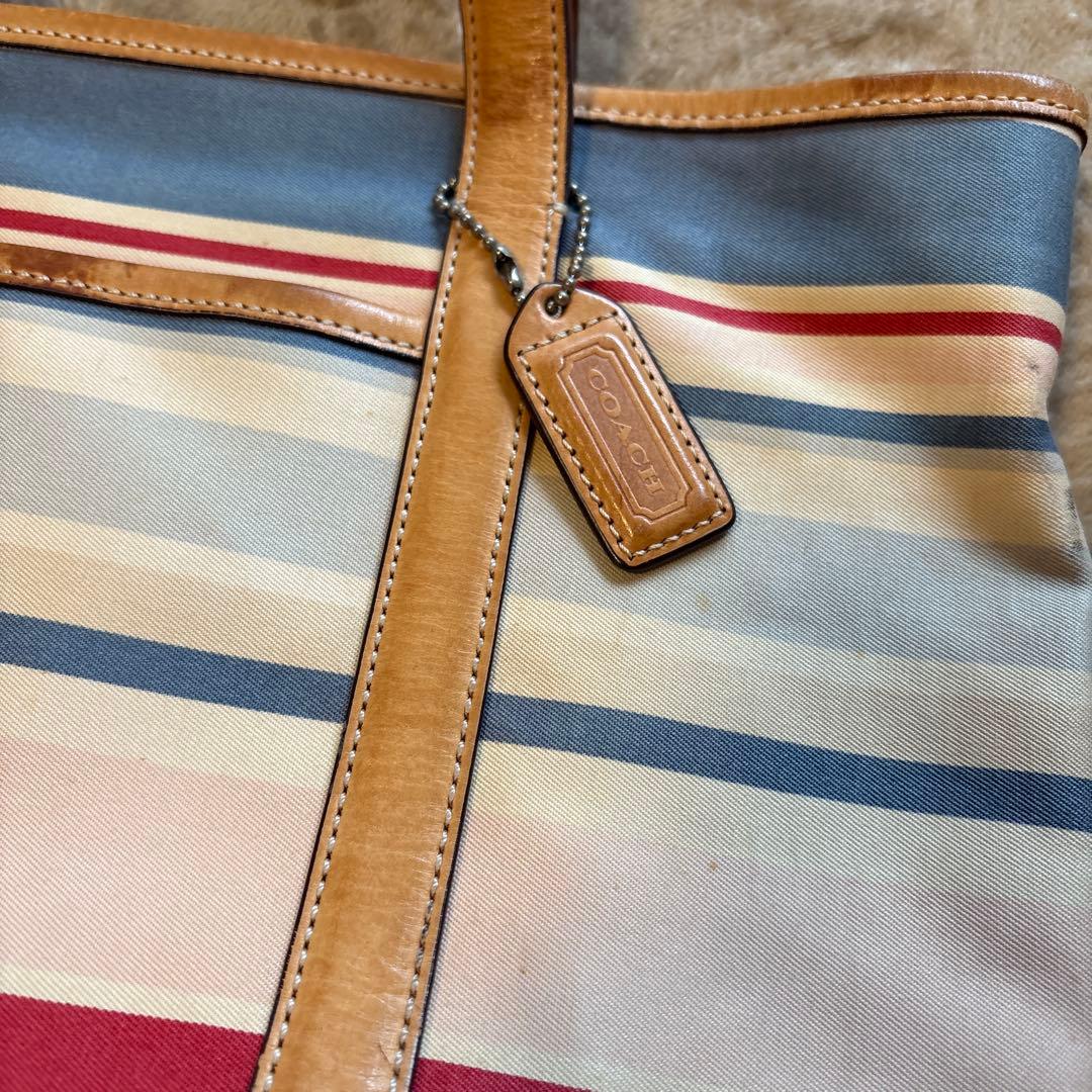COACH ストライプ トートバッグ — image 2