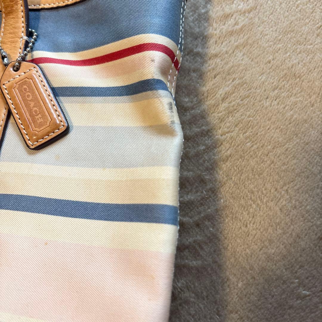 COACH ストライプ トートバッグ — image 3