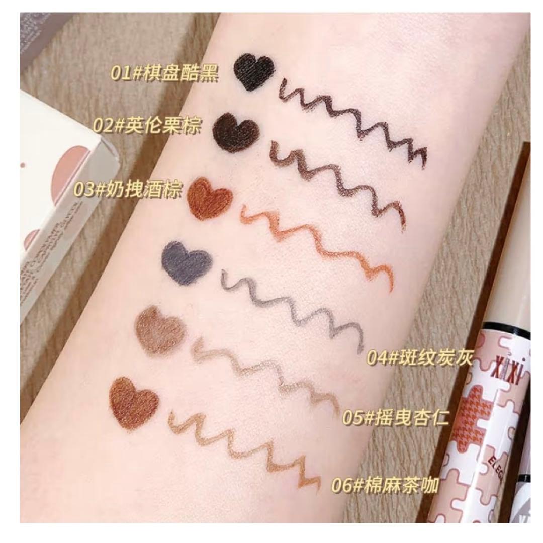 新品✨可愛い❤️xixi 極細リキッドアイライナー 05 揺曳杏仁 化粧品 — image 2