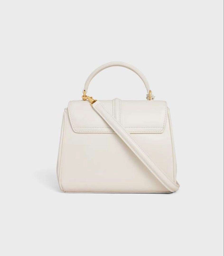 限定色 CELINE ミニ16 セーズ サテンドカーフスキン ホワイト ライス — image 2