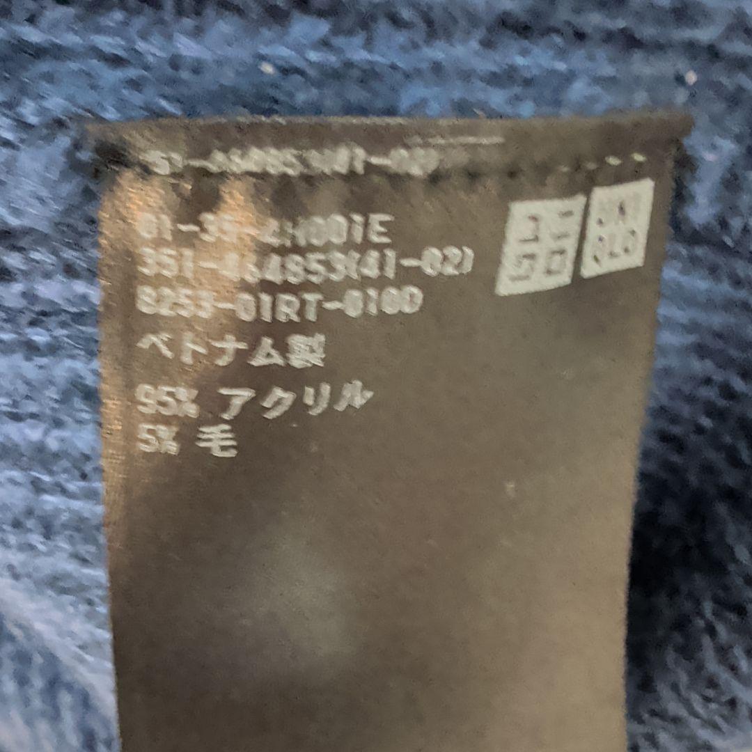 UNIQLO リブ編みクルーネックセーター ブルー Lサイズ — image 3