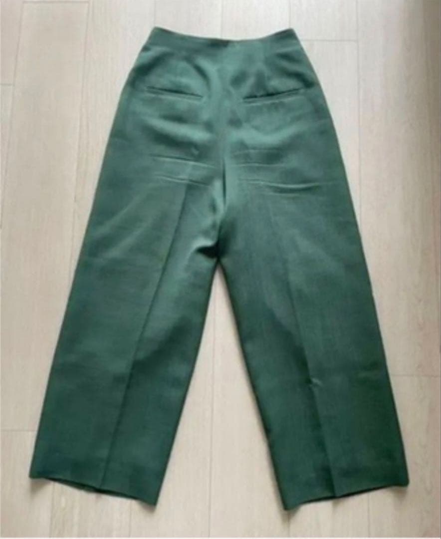 IENA ワイドパンツ　グリーン — image 2
