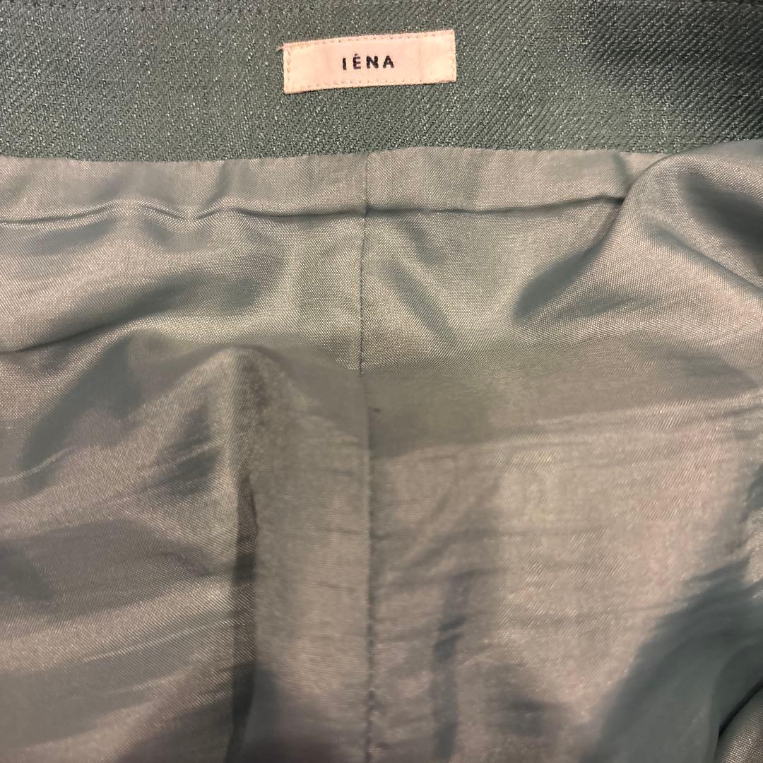 IENA ワイドパンツ　グリーン — image 3