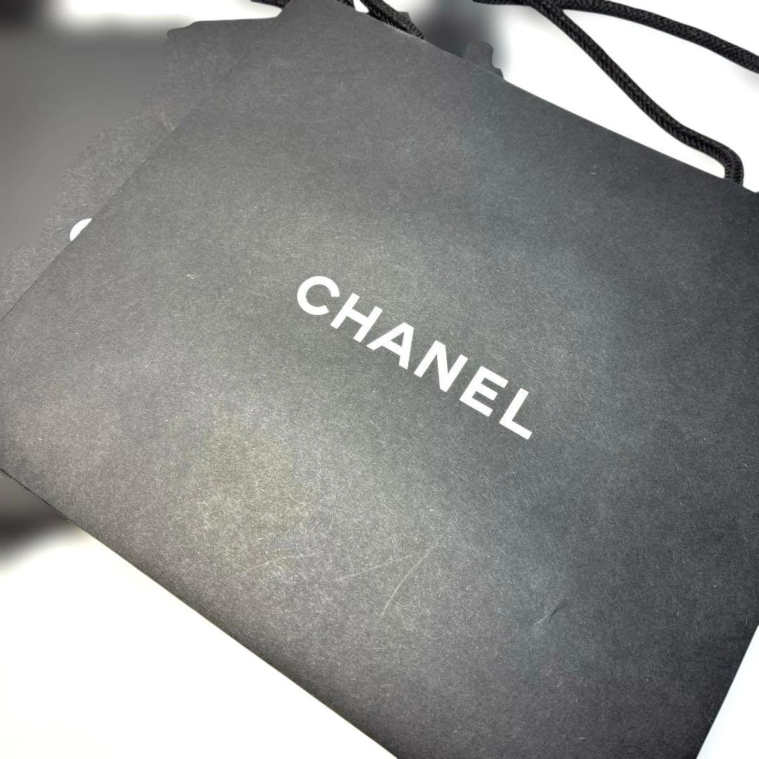 【美品】CHANEL シャネル ショッパー 紙袋 3枚セット 黒 ブラック ミニ — image 2