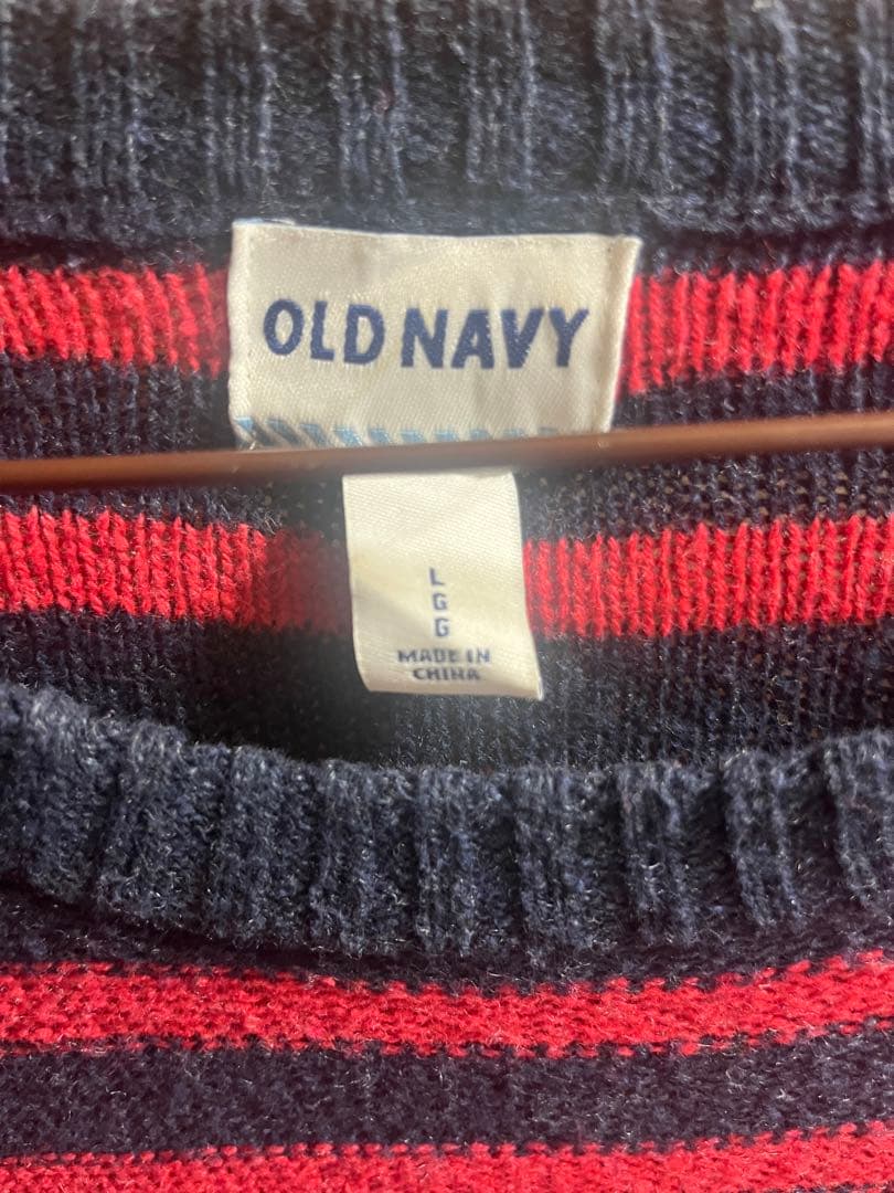 OLD NAVY ボーダーニットセーター Lサイズ — image 3