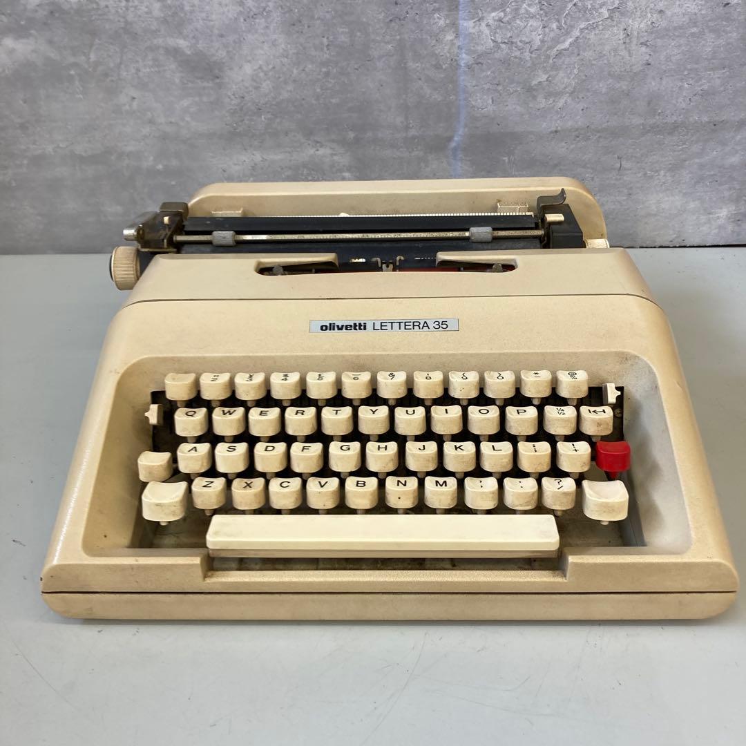 ジャンク品 昭和レトロ オリベッティ レッテラ35 タイプライター 古道具 — image 2