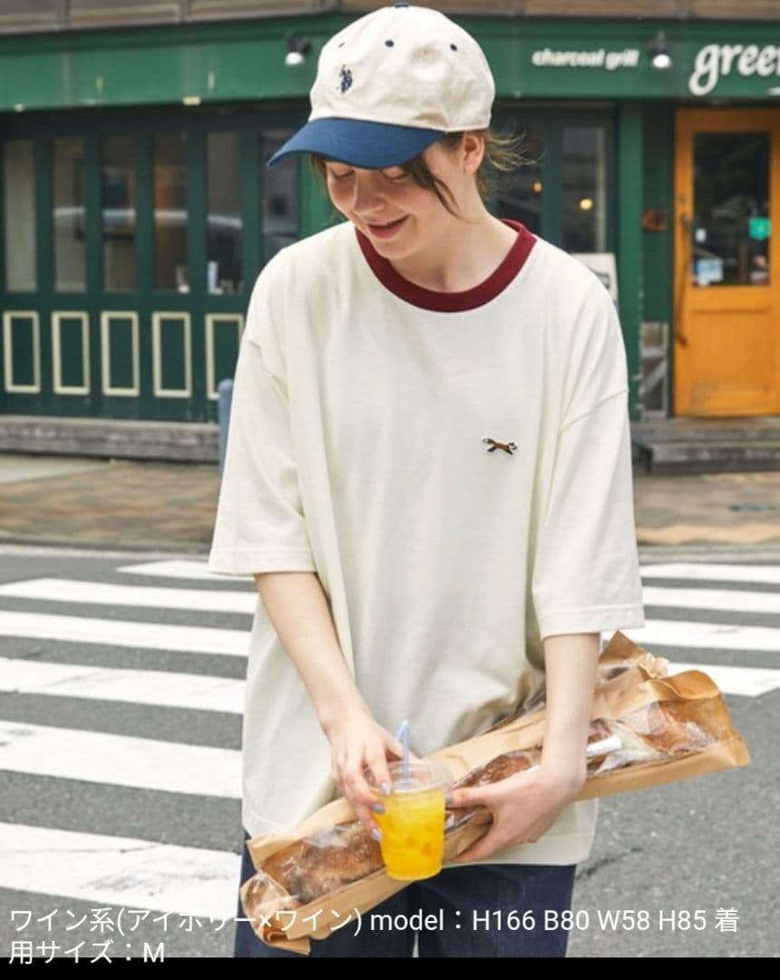 新品 ペニーズ THE FOX ロゴ ワッペン 刺繍 リンガー 半袖 Tシャツ — image 4