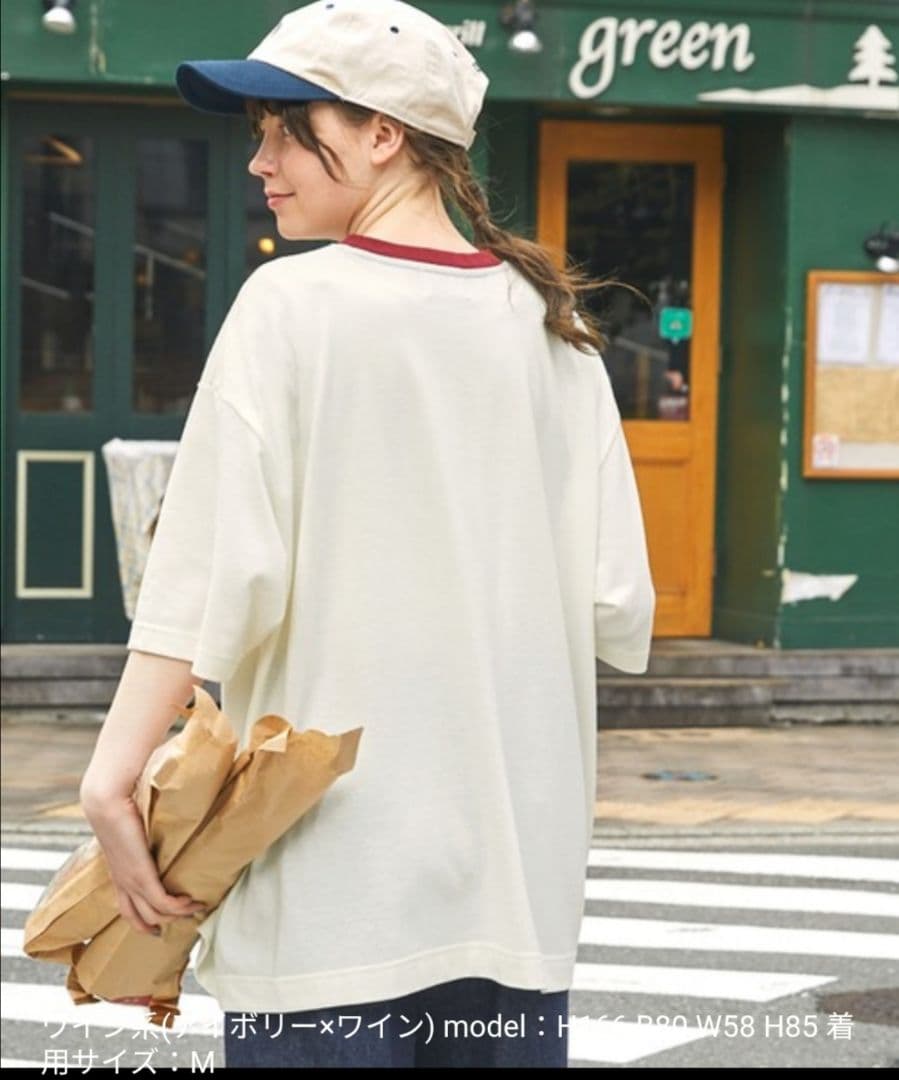 新品 ペニーズ THE FOX ロゴ ワッペン 刺繍 リンガー 半袖 Tシャツ — image 5