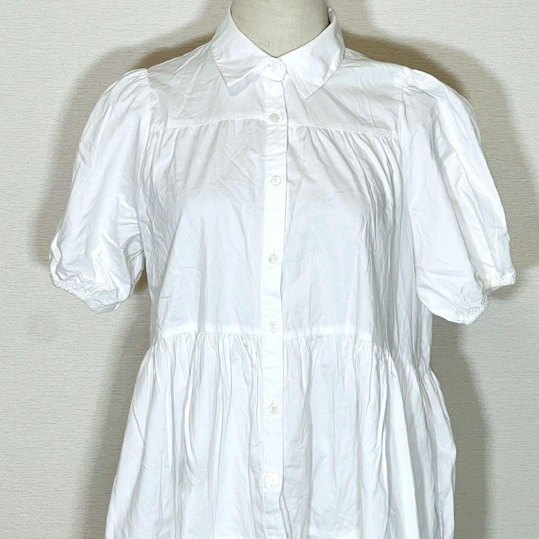 完売品 ザラ ZARA チュニックワンピース ホワイト 白 S 綿100% — image 4