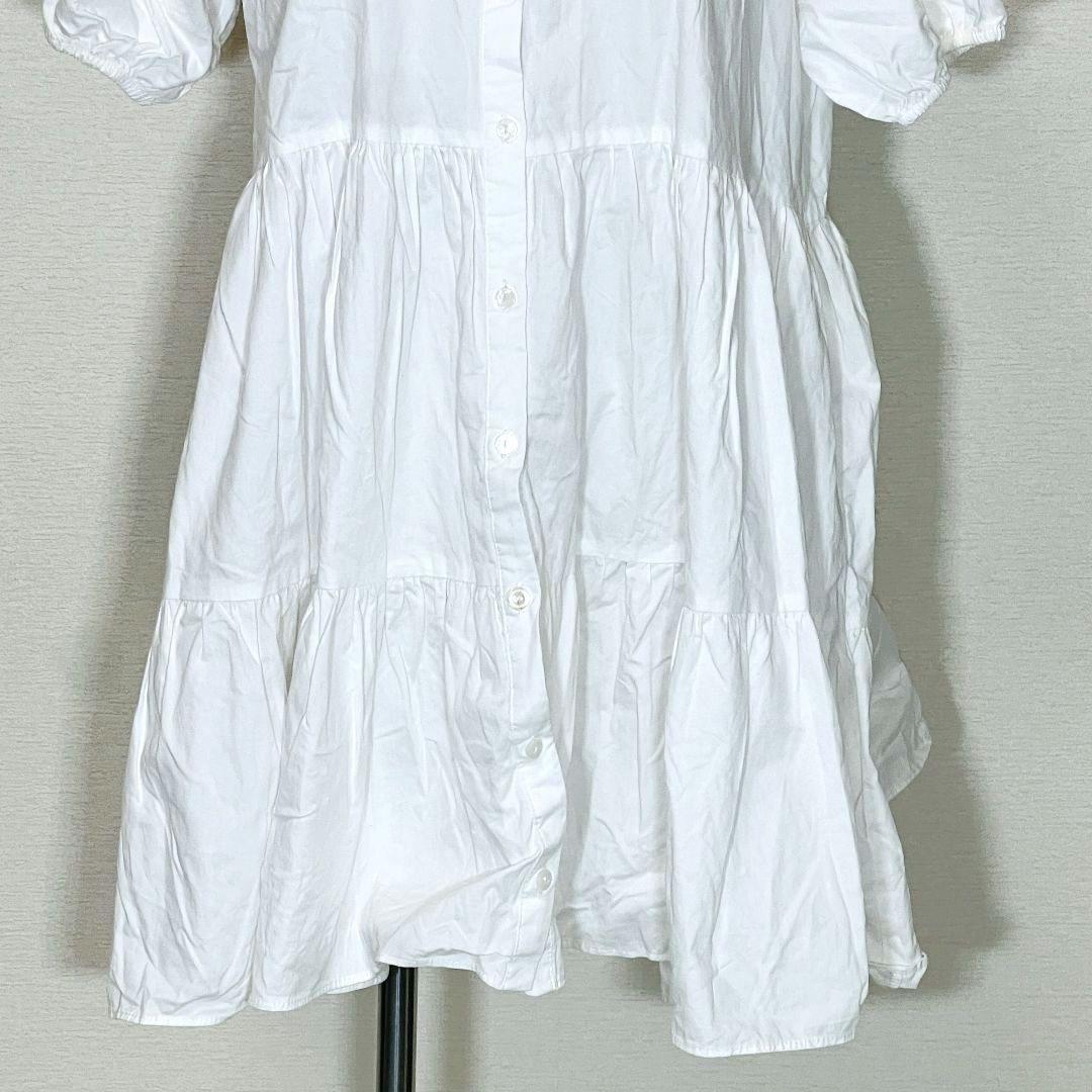 完売品 ザラ ZARA チュニックワンピース ホワイト 白 S 綿100% — image 5