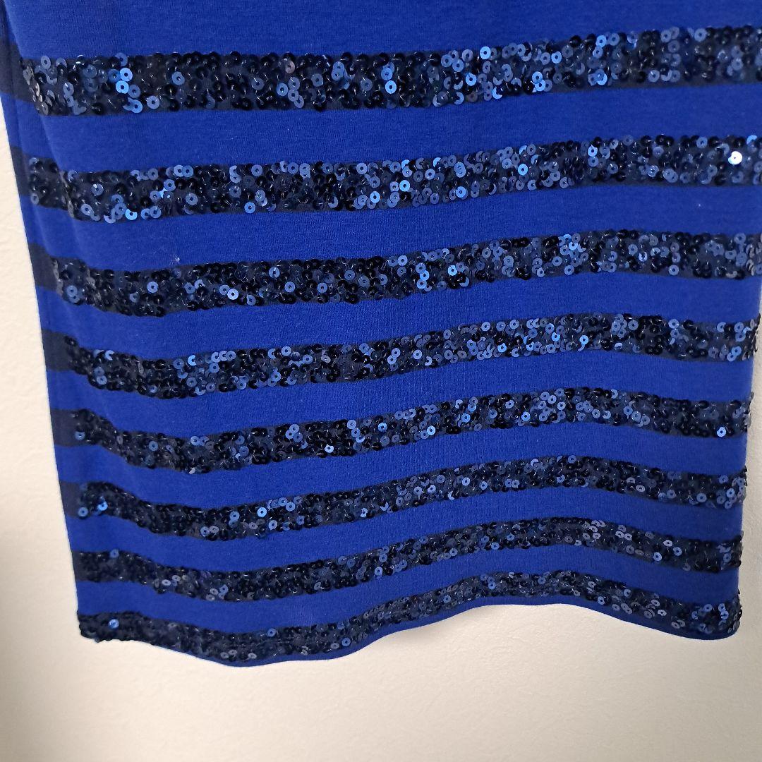 OLD NAVY スパンコール付き タンクトップ ブルー L — image 4