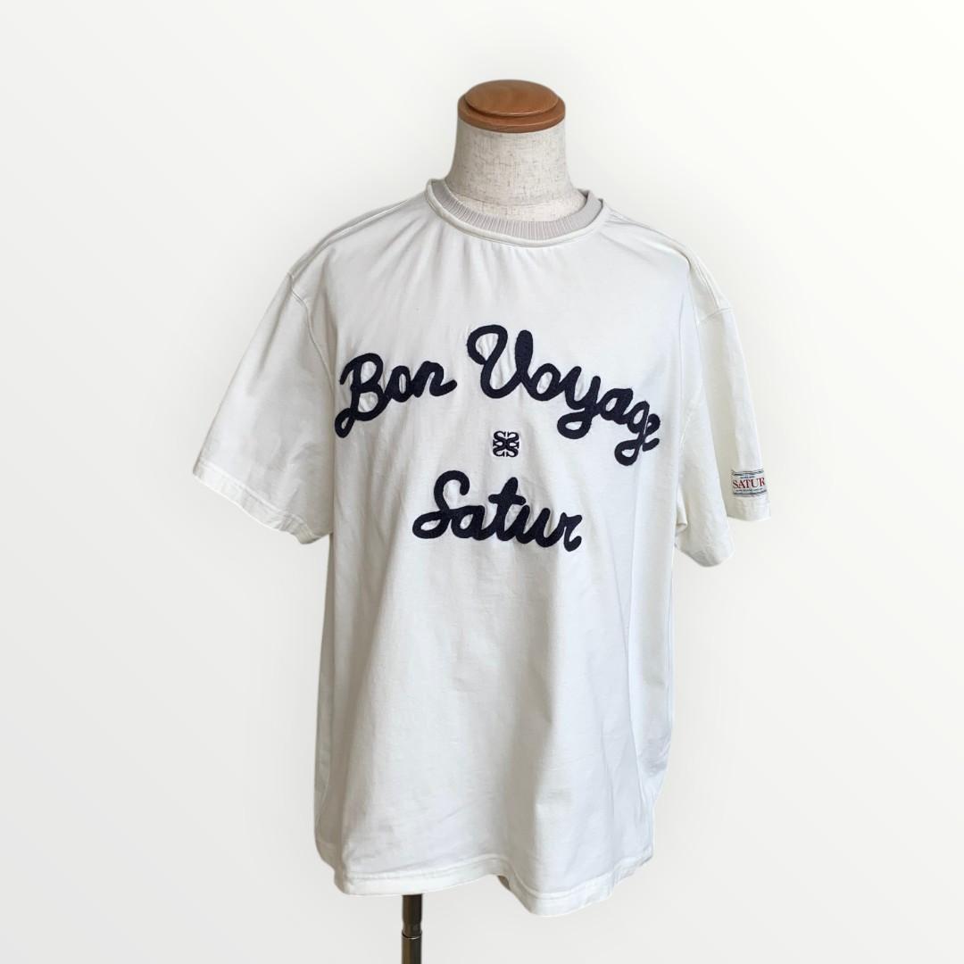 SATUR（セター）✨Tシャツ XL 韓国 Bon Voyage 刺繍ロゴ — image 2