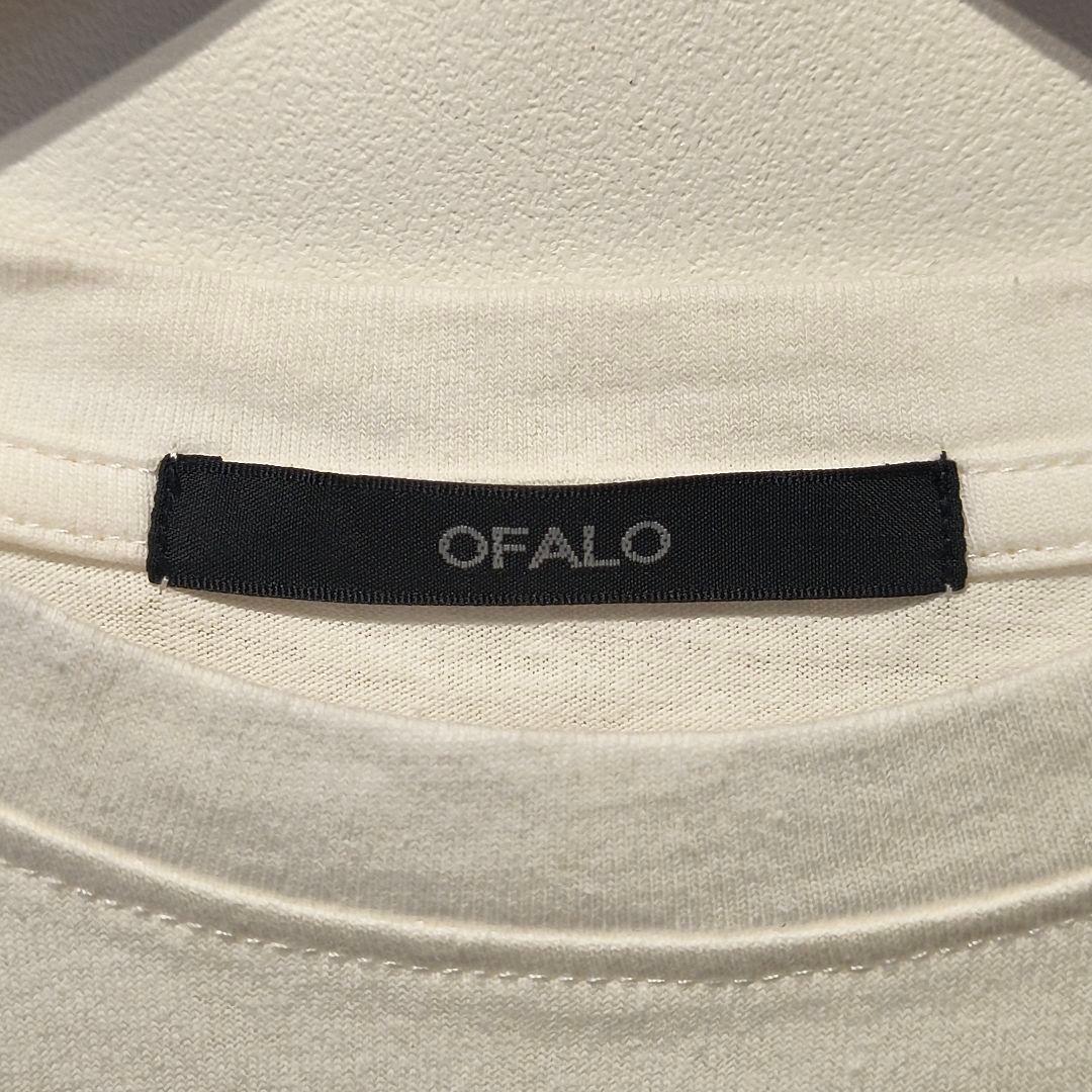 OFALO　オファロ　半袖 Tシャツ ホワイト ロゴ刺繍 — image 5
