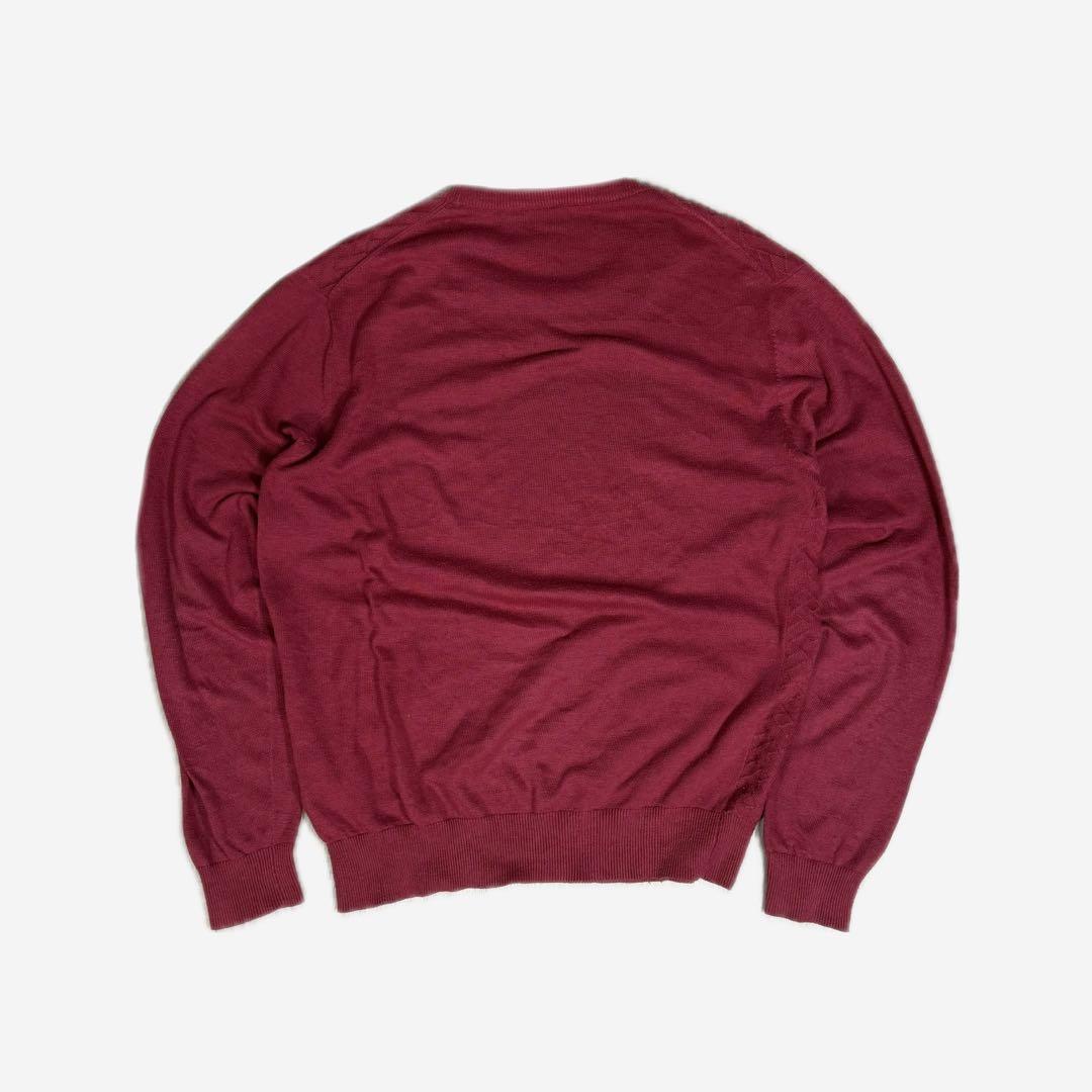 【値下げ中✨】LACOSTE ラコステ クルーネック ニットボルドーバーガンディ — image 2