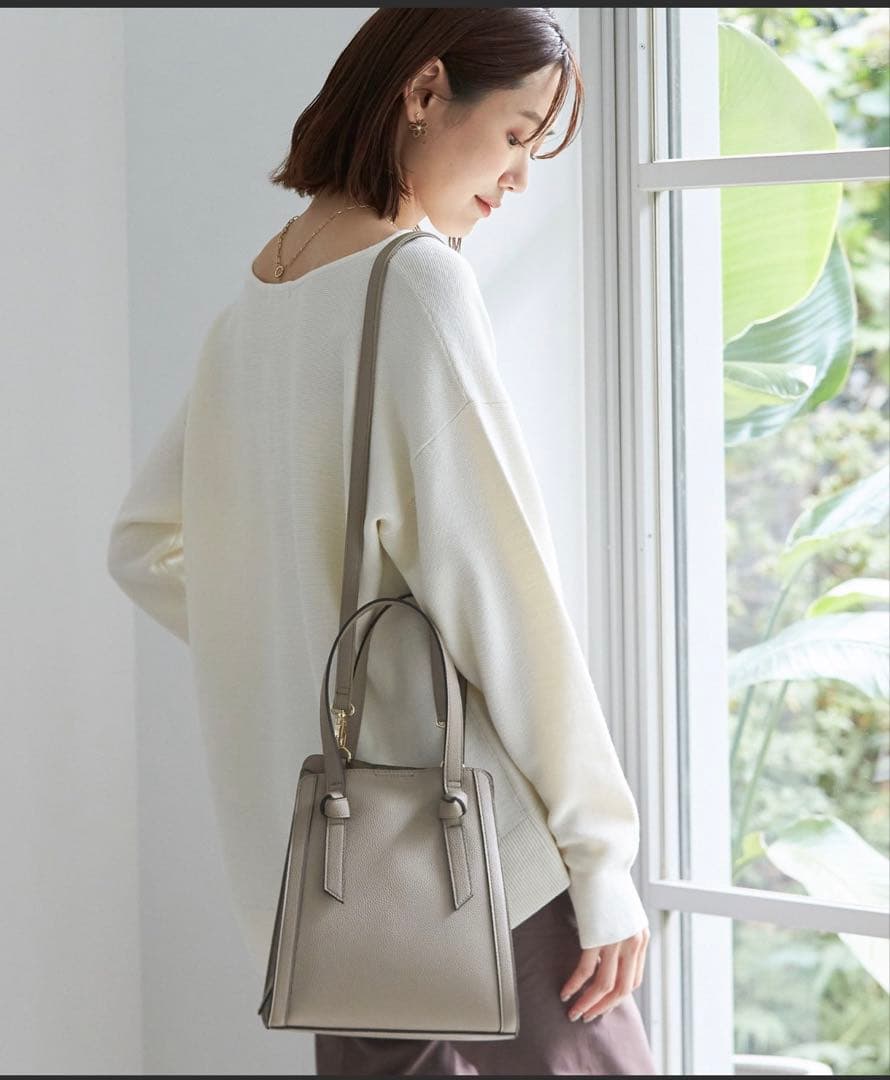スペ軽　2WAY ハンドバッグ ショルダーバッグ バイカラー　グローバルワーク — image 2