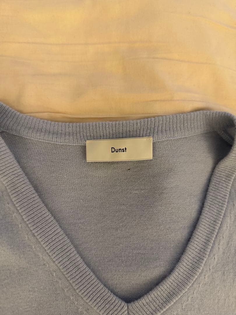 Dunst Blue Soft V-Neck Sweater Dunst — image 2
