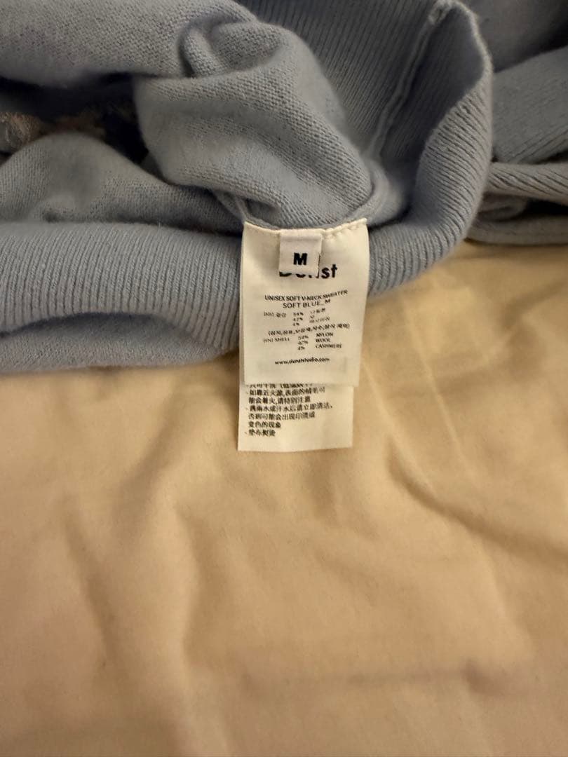 Dunst Blue Soft V-Neck Sweater Dunst — image 4