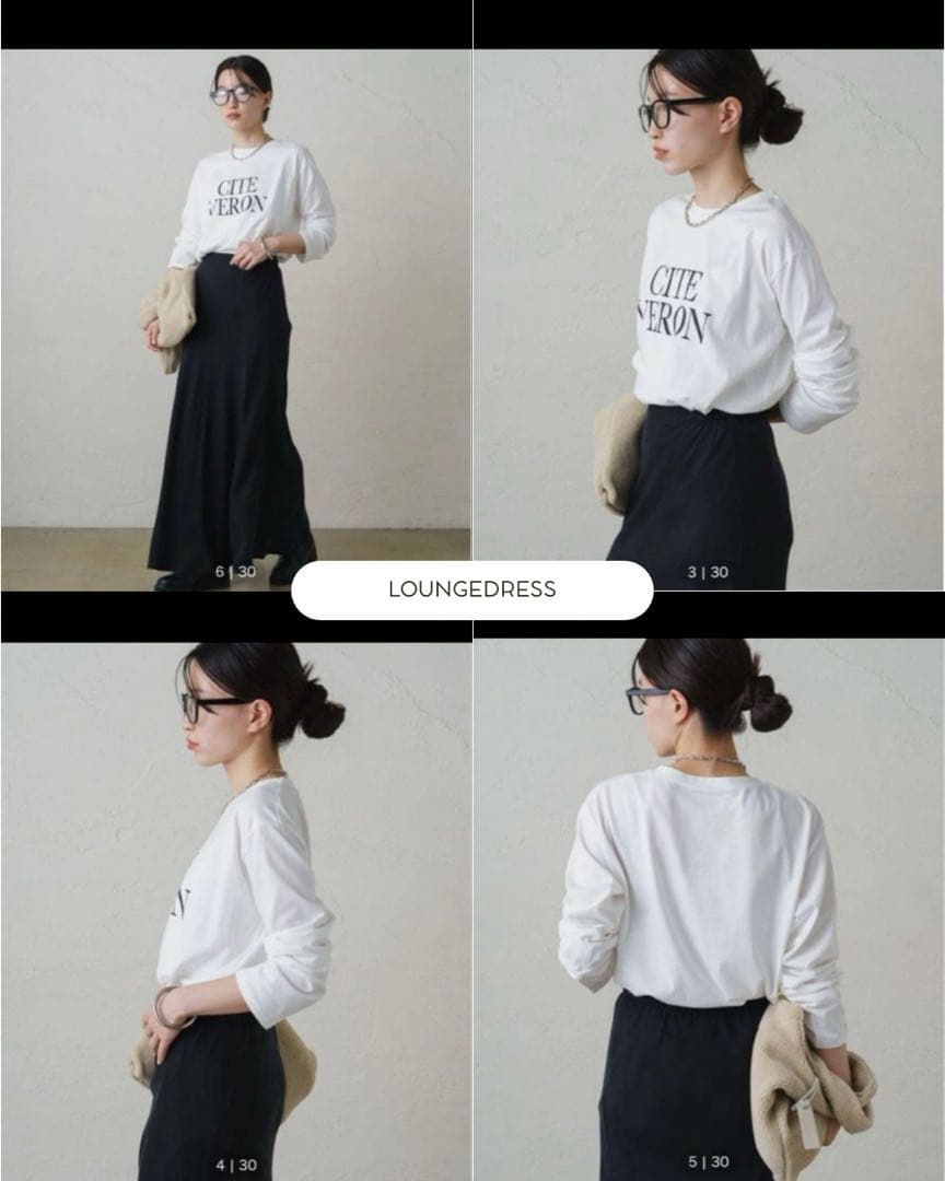 LOUNGE DRESS ロンT 長袖 オールシーズン フリーサイズ — image 2