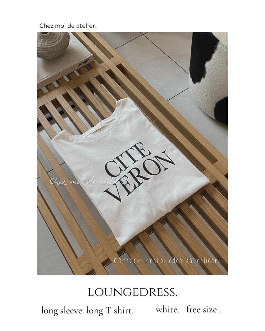 LOUNGE DRESS ロンT 長袖 オールシーズン フリーサイズ — image 3