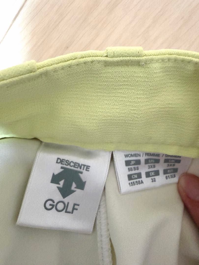 DESCENTE GOLF ゴルフスカート イエロー レディース — image 3