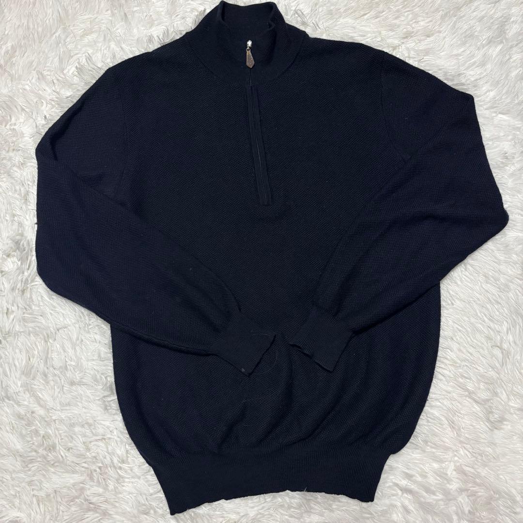 23区 HOMME ハーフジップ ウール100%ニット サイズ46 オンワード — image 2