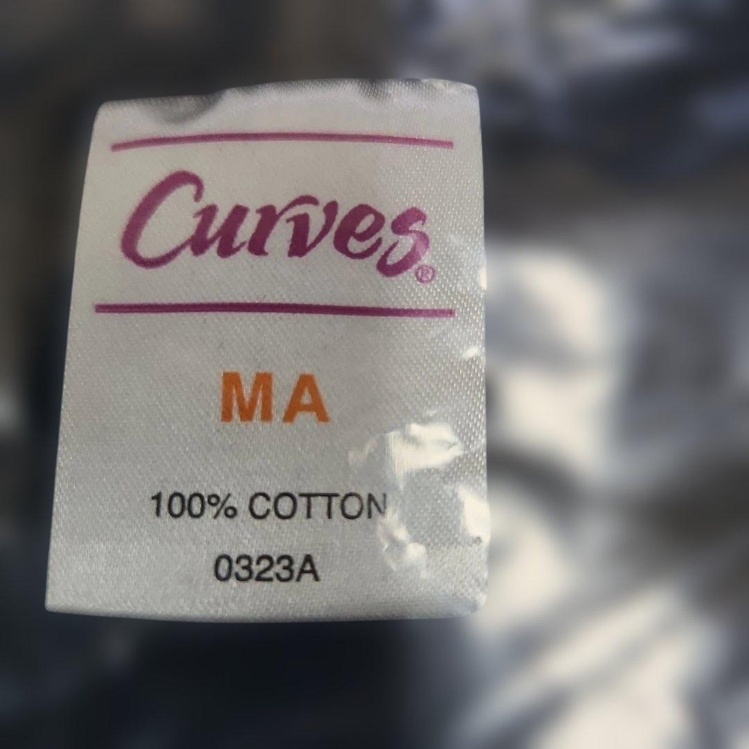 Curves Tシャツ ブラック ピンク刺繍 MAサイズ — image 2