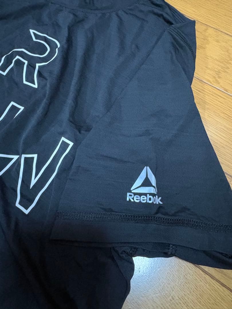 Reebok リーボック　スポーツTシャツ 黒　 メンズ　Sサイズ — image 4
