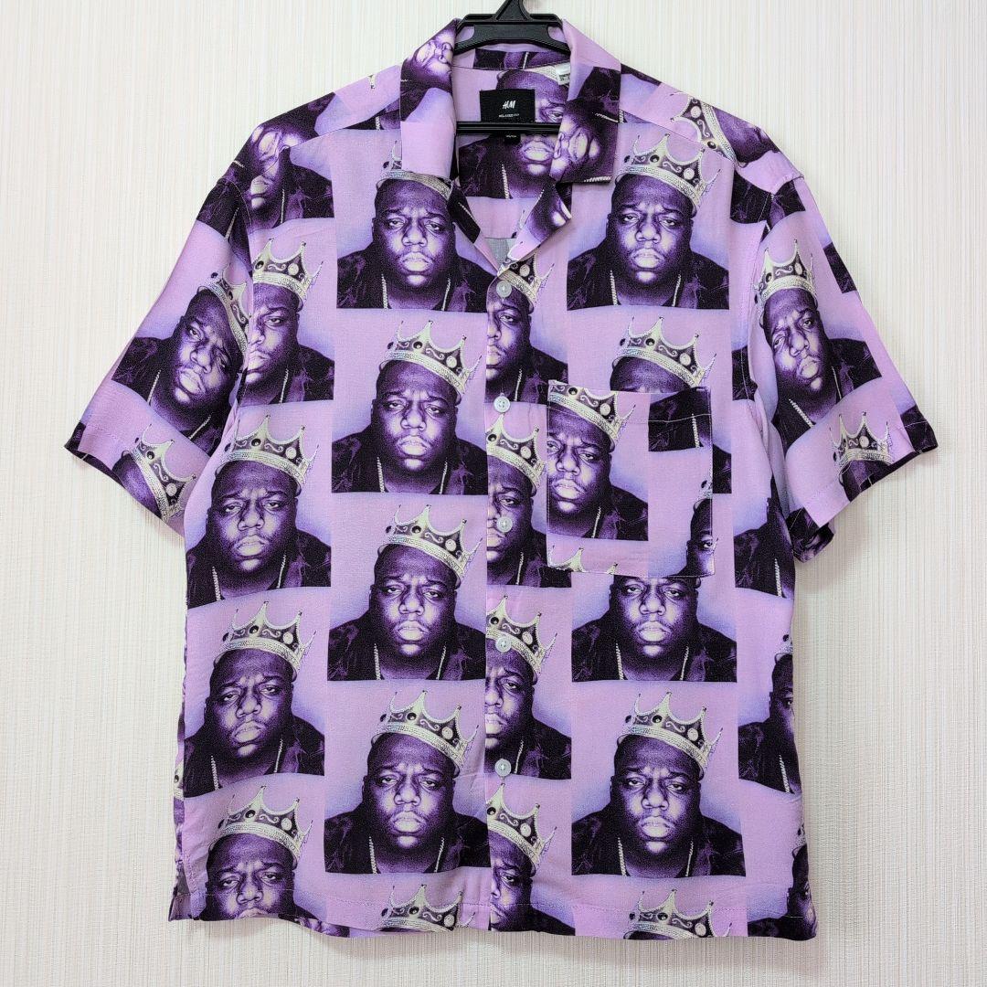 H&M The Notorious B.I.G ビギーレーヨンシャツ(半袖)　S — image 3