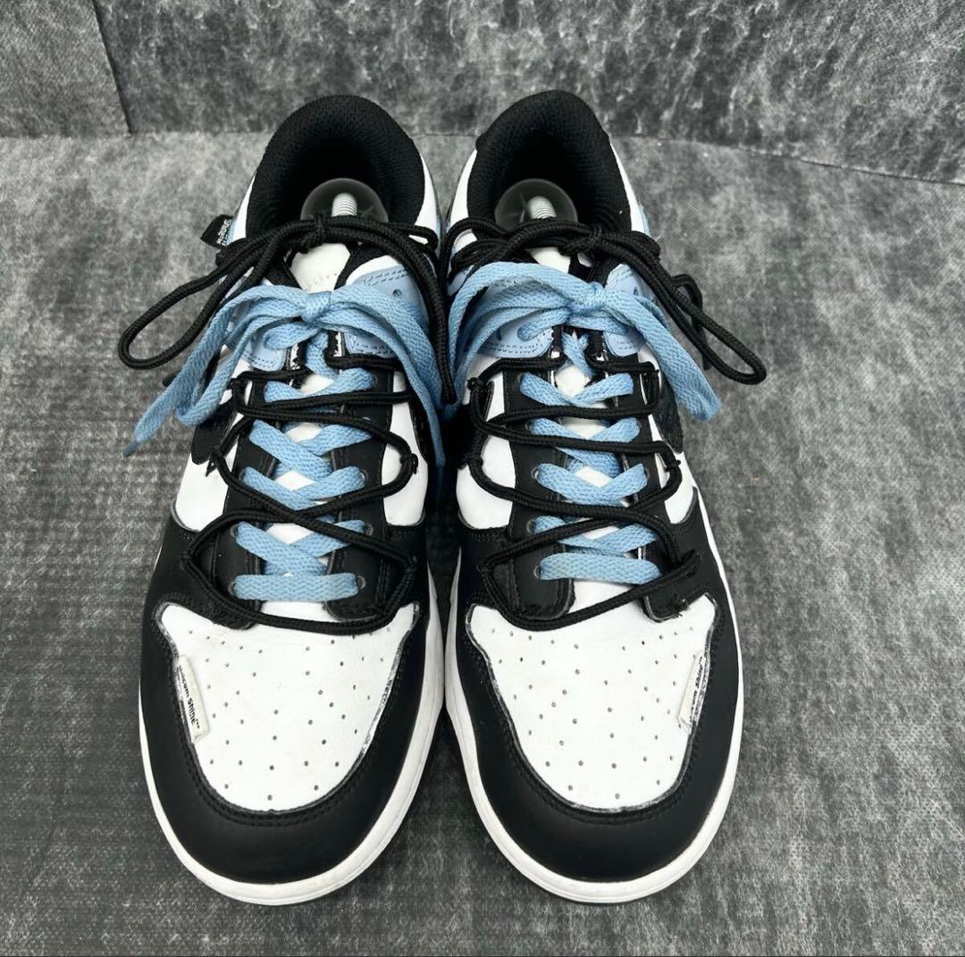 NIKE DUNK LOW スニーカー　カスタム　28cm ホワイト　ブルー — image 2