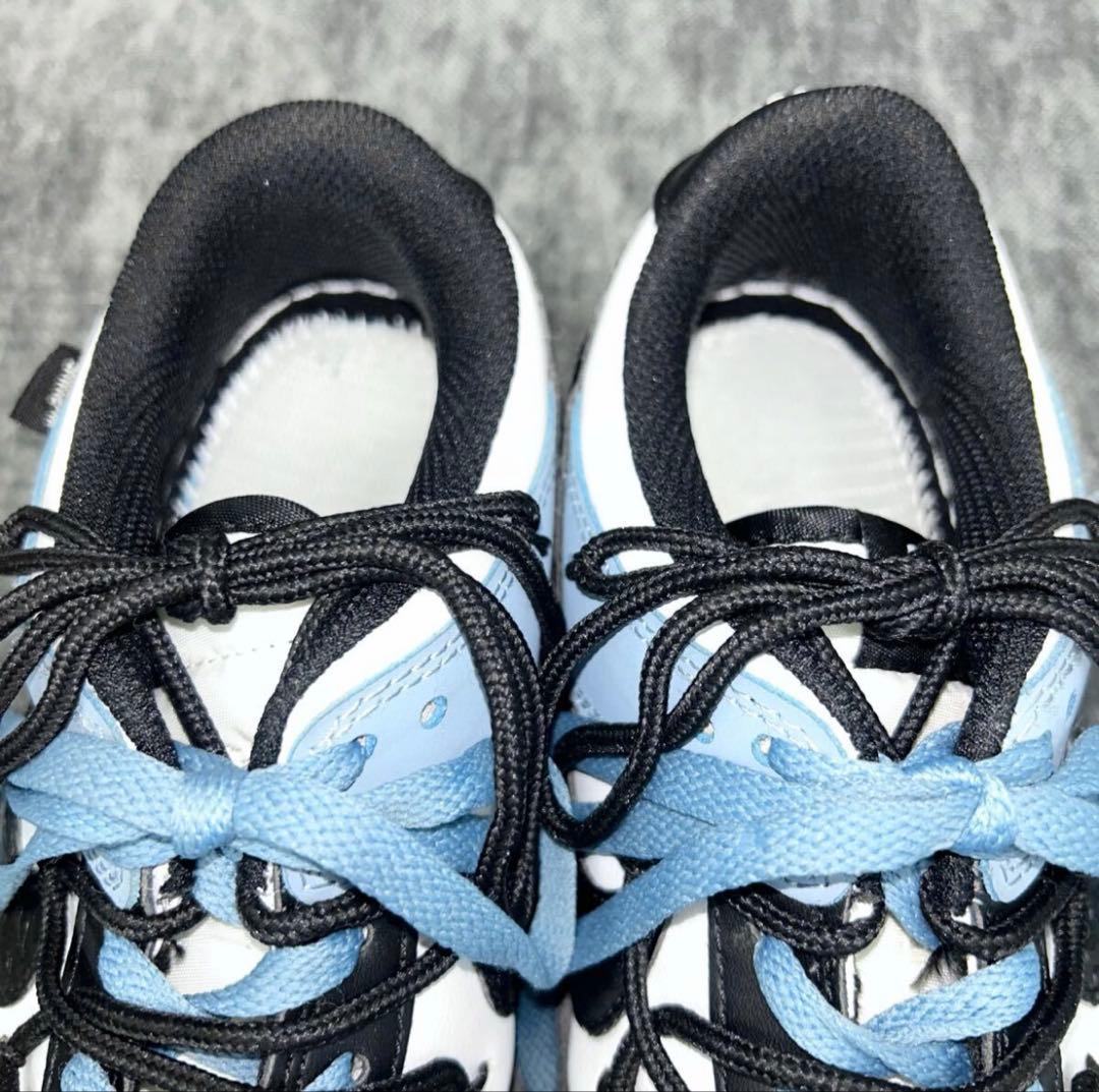 NIKE DUNK LOW スニーカー　カスタム　28cm ホワイト　ブルー — image 3