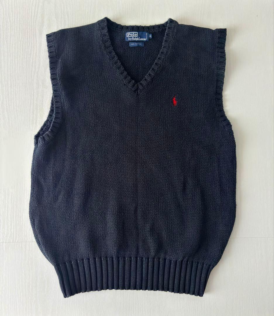 90s Polo by Ralph Lauren ニットベスト ネイビー M — image 2