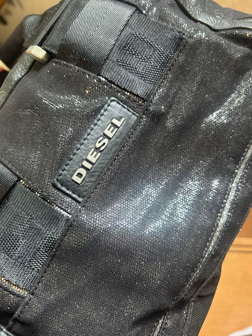 DIESEL ハンドバッグ ブラック ラメ加工 — image 5