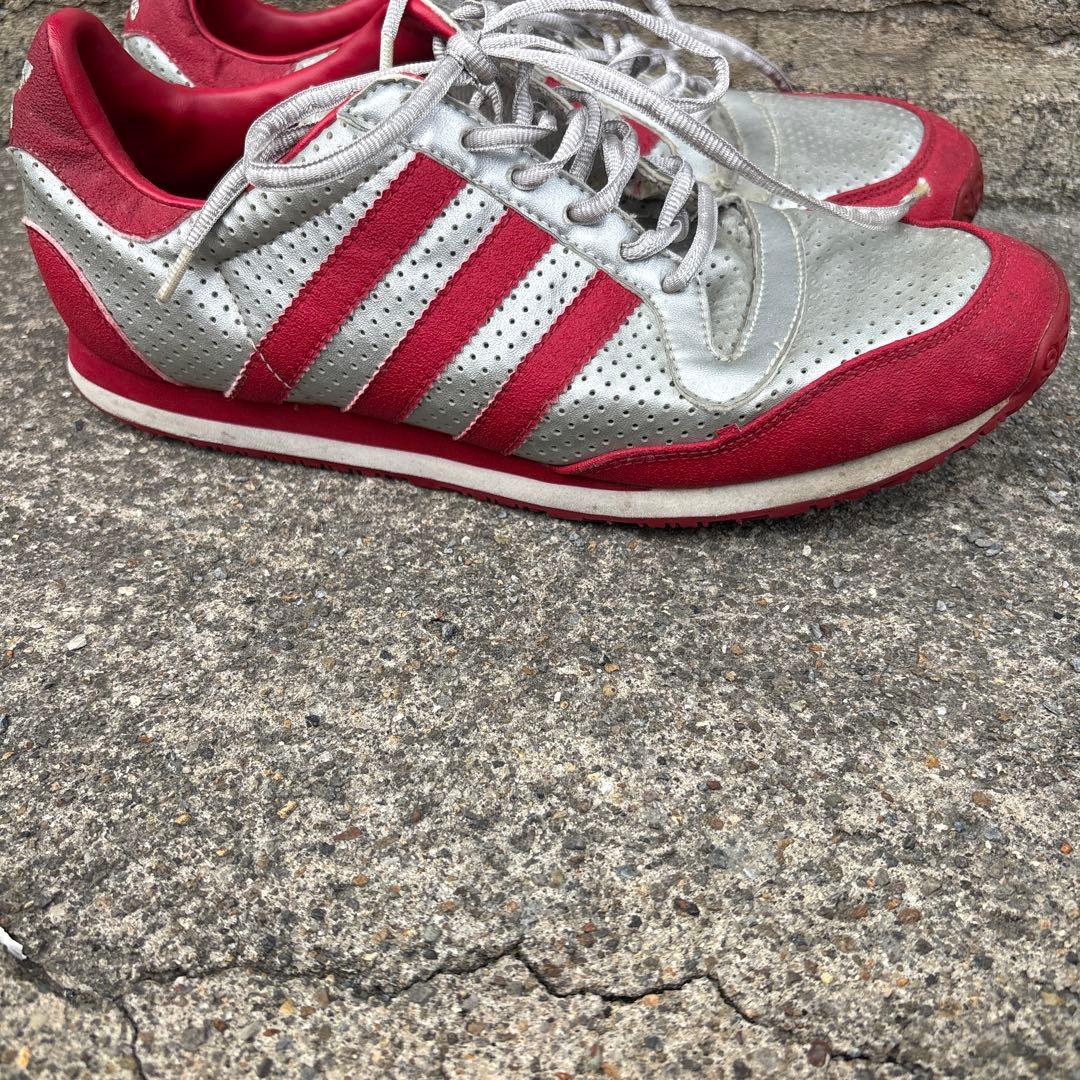 adidas スニーカー シルバー レッド 27cm — image 2