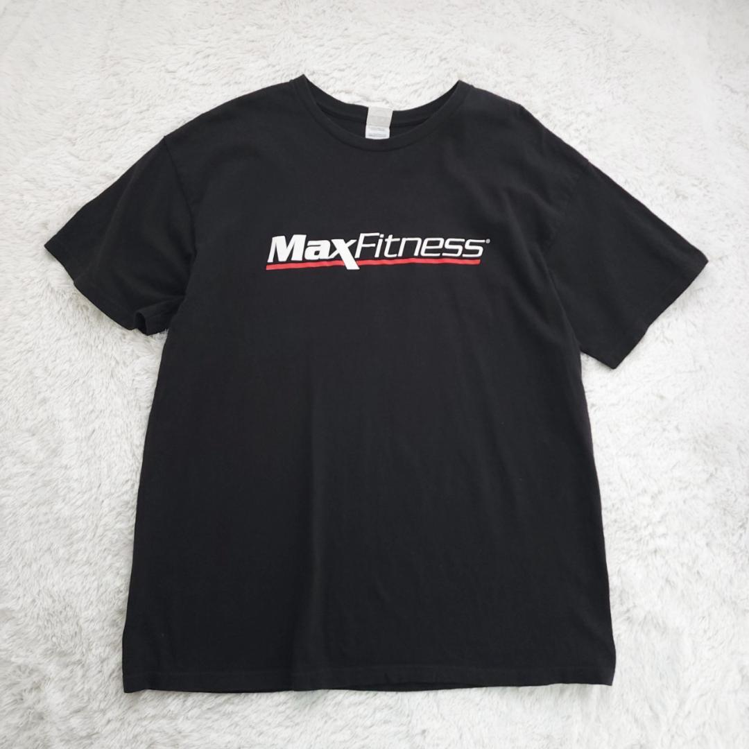 MAX FITNESS ロゴT 半袖 Tシャツ XLサイズ 黒 古着 フォント — image 2