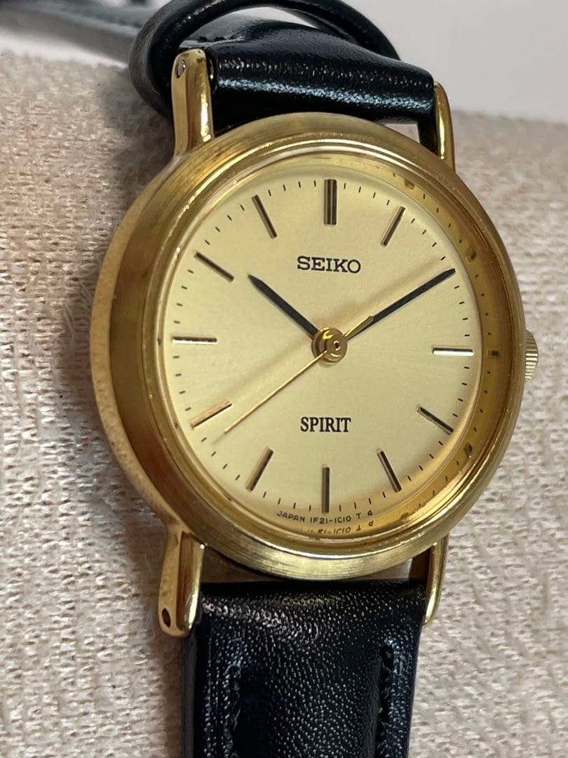 SEIKO セイコー スピリット 1F21-0H70 クォーツ ゴールド系　稼働 — image 3