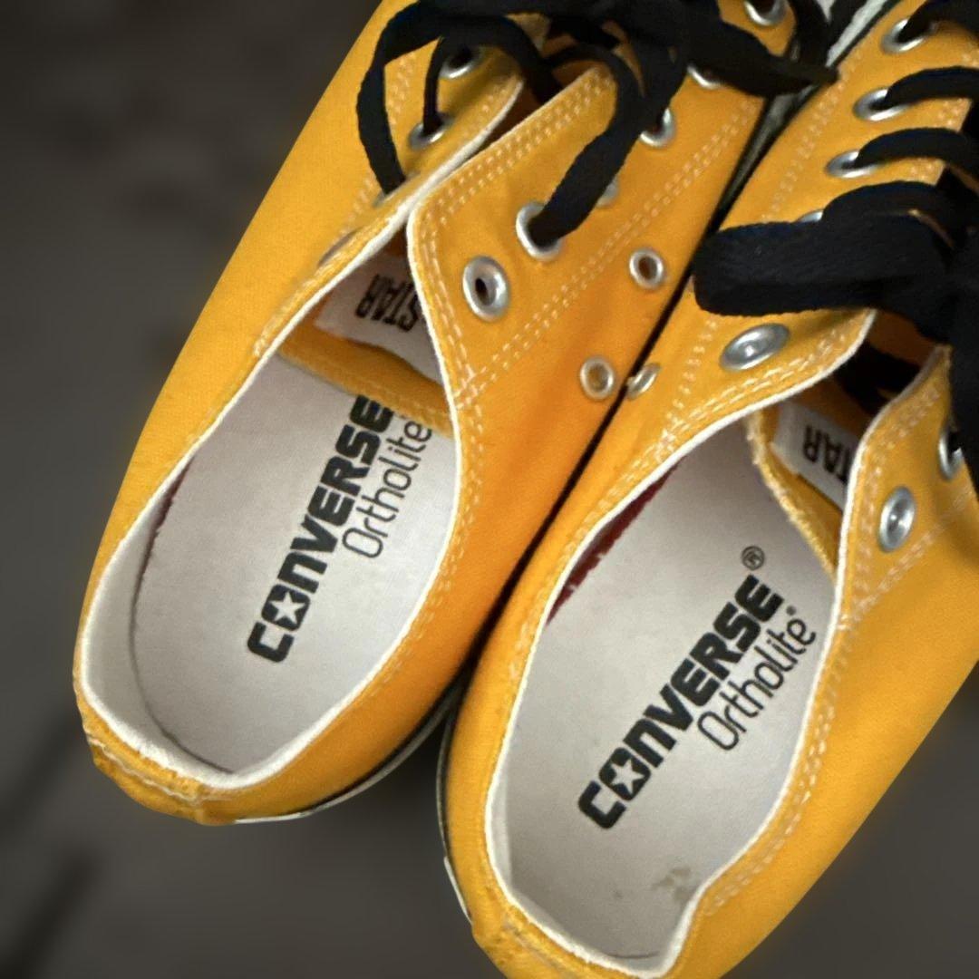 CONVERSE オールスター Ortholite 黄色 ローカット 箱無し — image 4