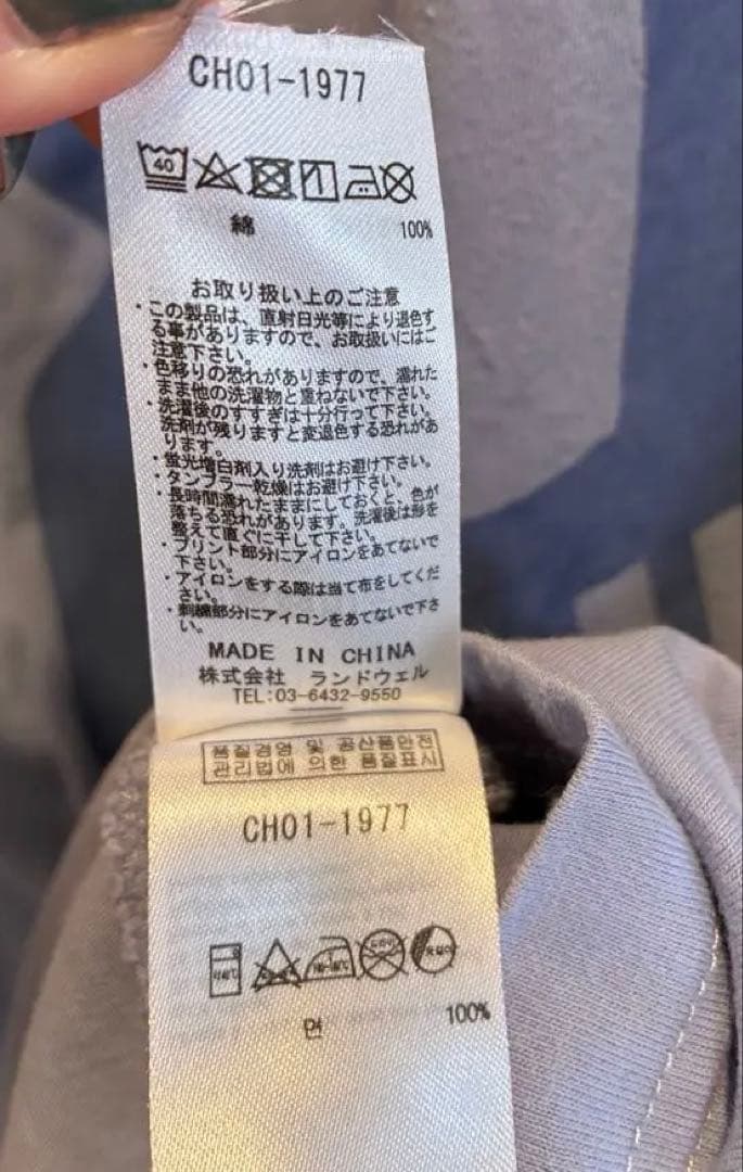 CHUMS Tシャツ ライトブルー Mサイズ — image 5